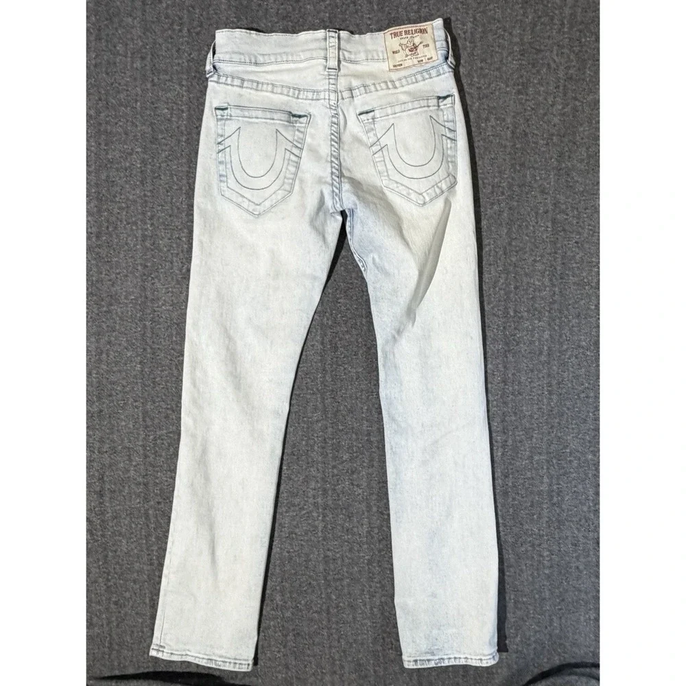 True Religion Ricky Relaxed Straight Jeans faded light wash denim SZ 30/32